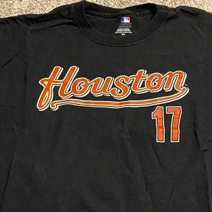 Vintage Lance Berkman Shirt Houston Astros Men 2XL Short Sleeve #17